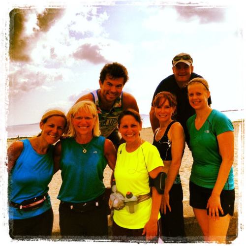 Group shot of some of last summers regulars after a preview of the course.