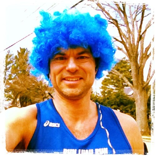 Five lunch time miles about town in the 'fro on World Autism Awareness Day