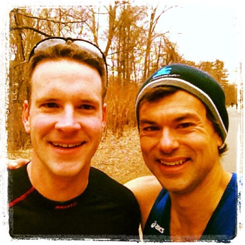 Me and JB - post-31-miler...smiling because we're done.
